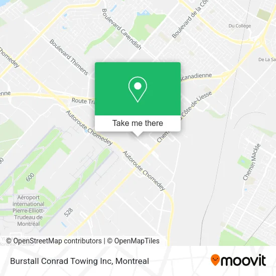 Burstall Conrad Towing Inc map