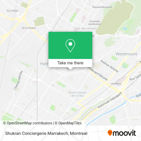 Shukran Conciergerie Marrakech map
