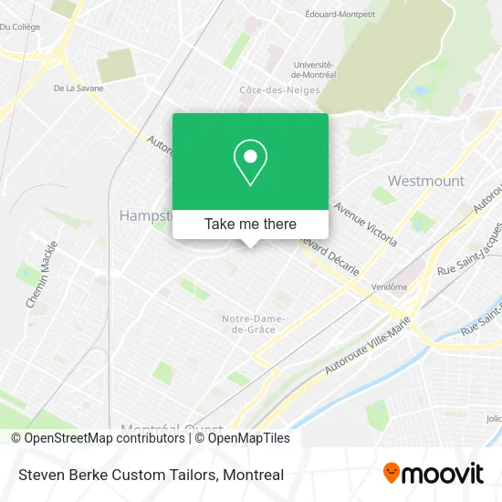 Steven Berke Custom Tailors map