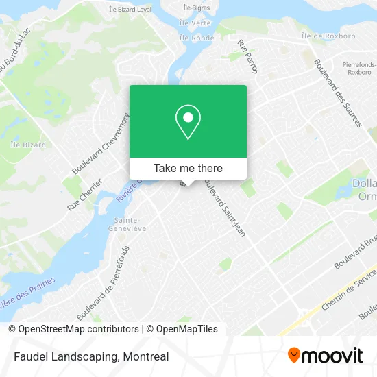 Faudel Landscaping map