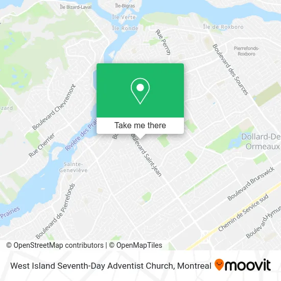 West Island Seventh-Day Adventist Church map