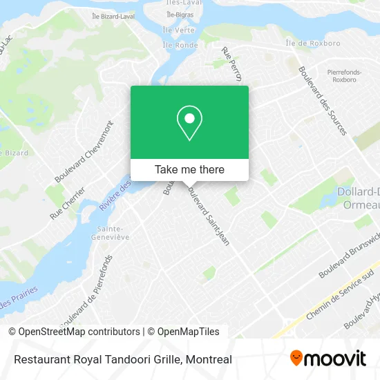 Restaurant Royal Tandoori Grille map