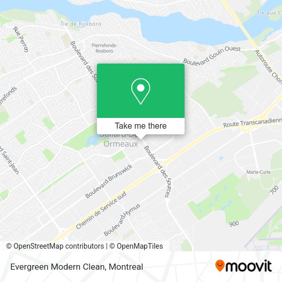 Evergreen Modern Clean map