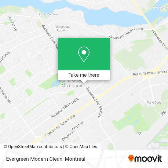Evergreen Modern Clean map