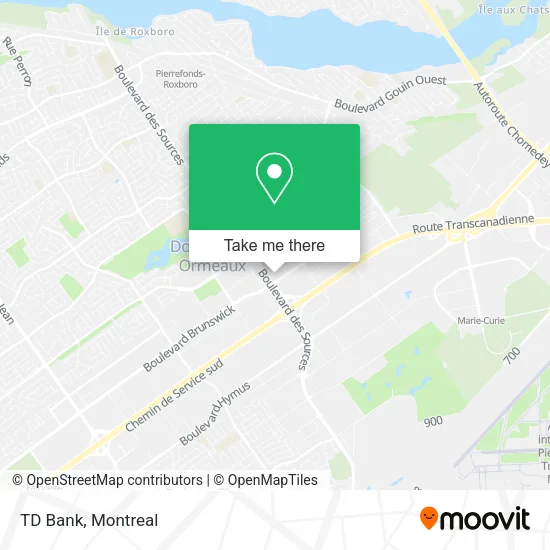 TD Bank map