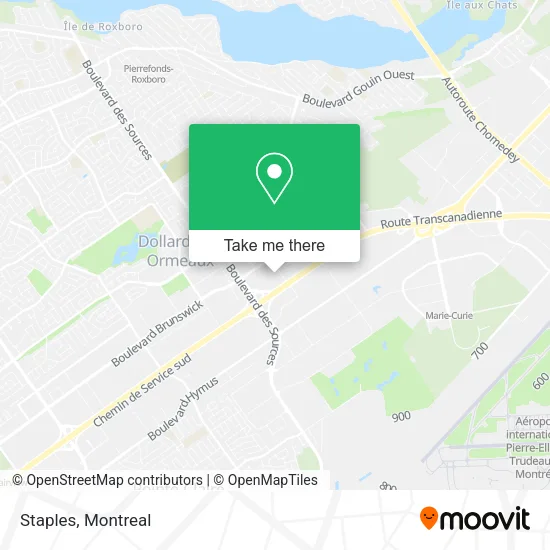 Staples map