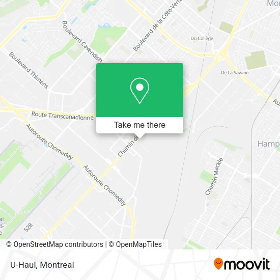U-Haul map
