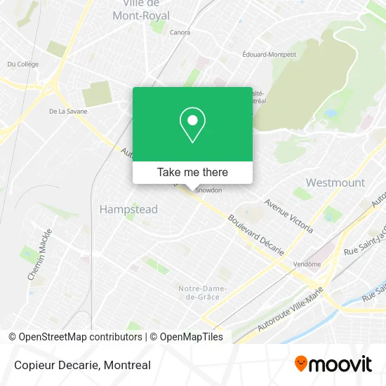 Copieur Decarie map