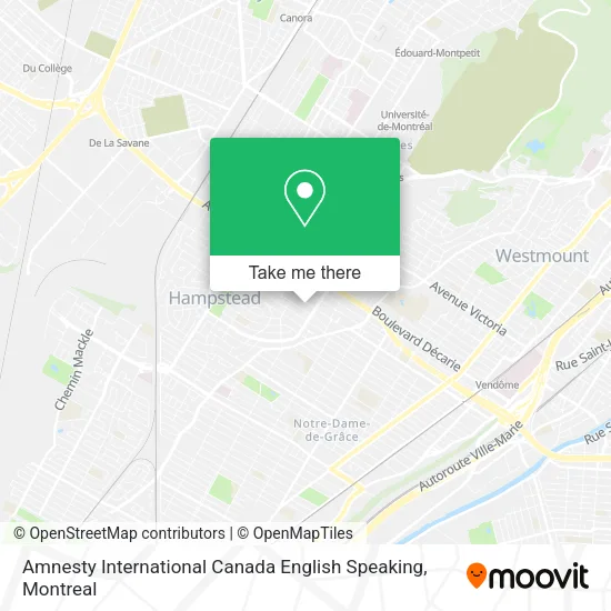 Amnesty International Canada English Speaking map