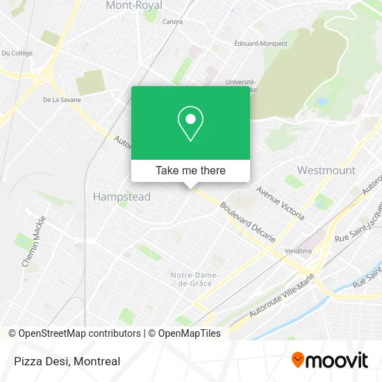 Pizza Desi map