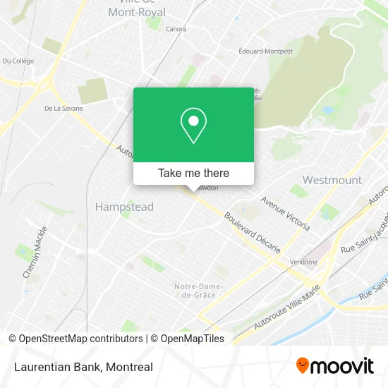 Laurentian Bank map