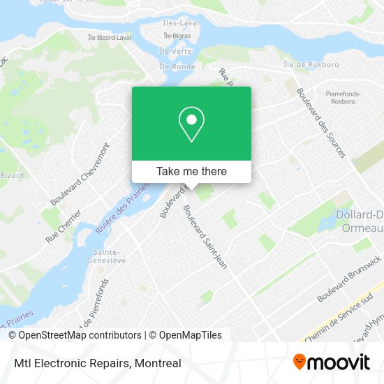 Mtl Electronic Repairs map
