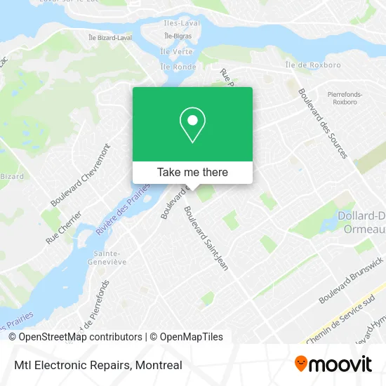 Mtl Electronic Repairs map