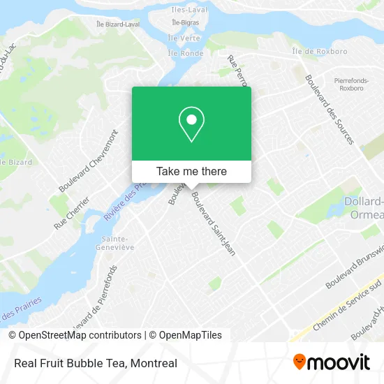Real Fruit Bubble Tea map