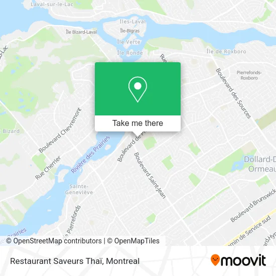 Restaurant Saveurs Thaï map