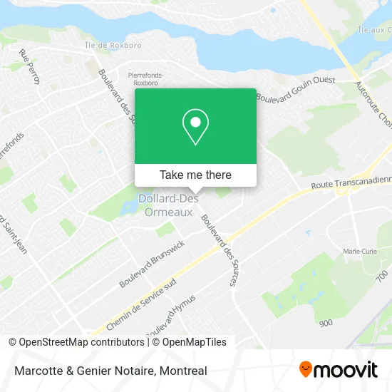 Marcotte & Genier Notaire map