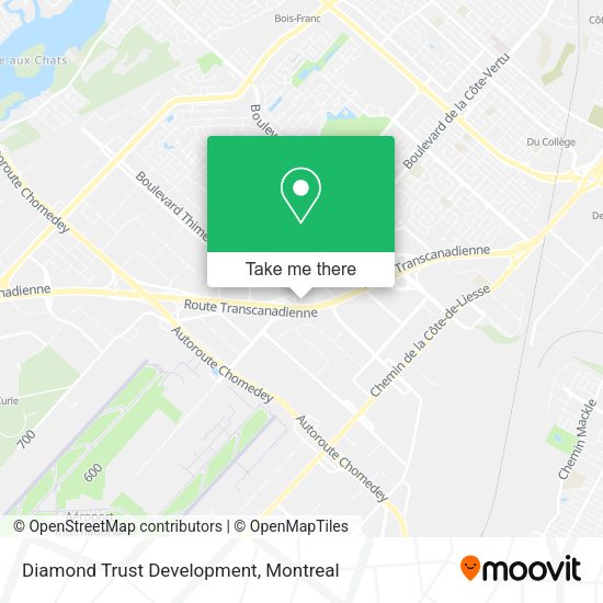 Diamond Trust Development map
