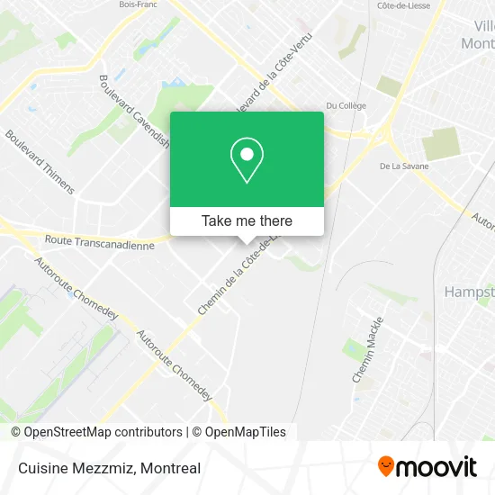 Cuisine Mezzmiz map