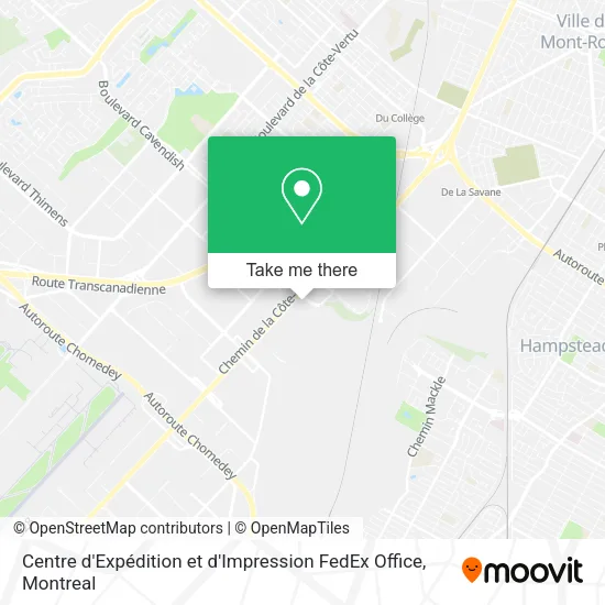 Centre d'Expédition et d'Impression FedEx Office map