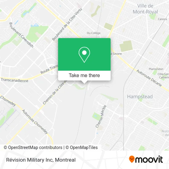 Révision Military Inc map