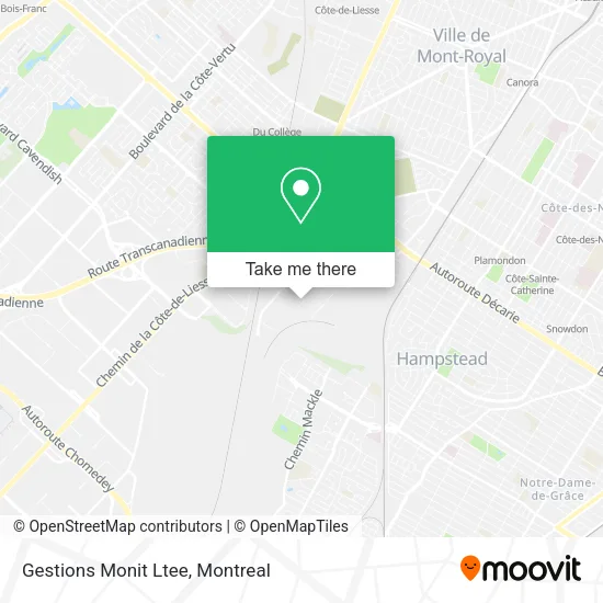 Gestions Monit Ltee map