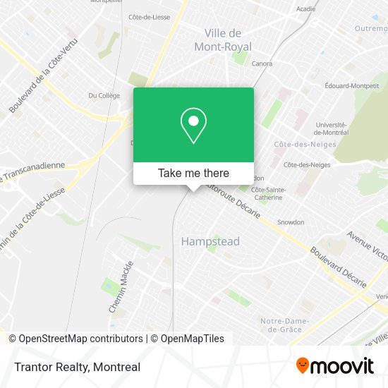 Trantor Realty map