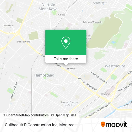 Guilbeault R Construction Inc map