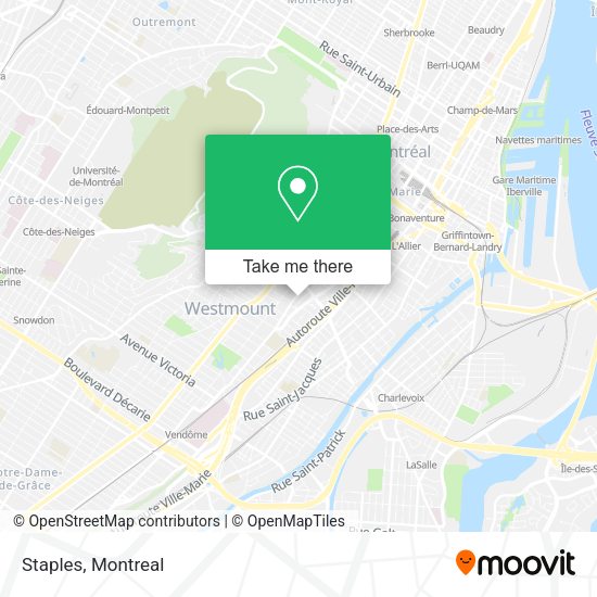 Staples map