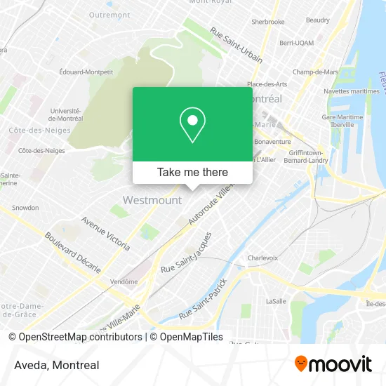 Aveda map