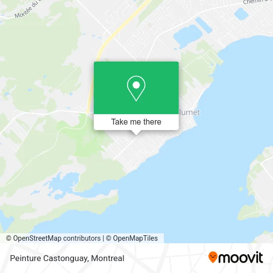 Peinture Castonguay map