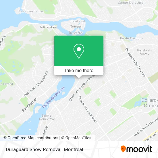 Duraguard Snow Removal map