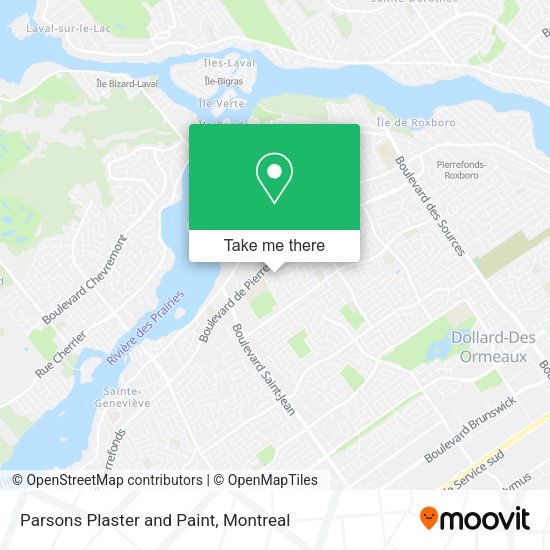 Parsons Plaster and Paint map