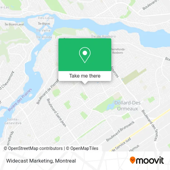 Widecast Marketing map