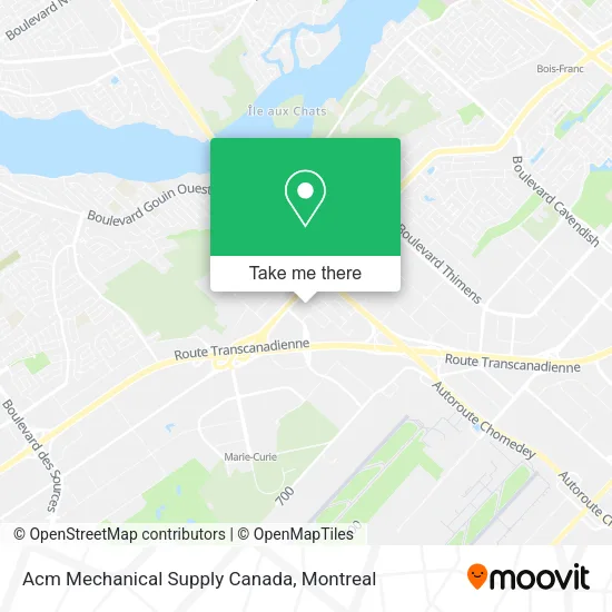 Acm Mechanical Supply Canada map