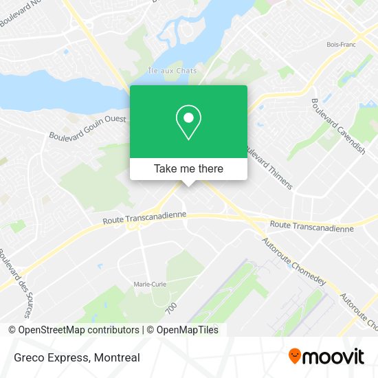 Greco Express map