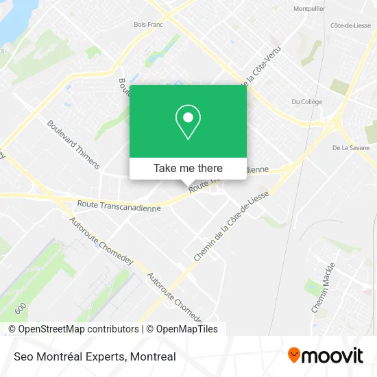 Seo Montréal Experts map