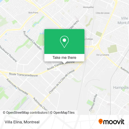 Villa Elina map