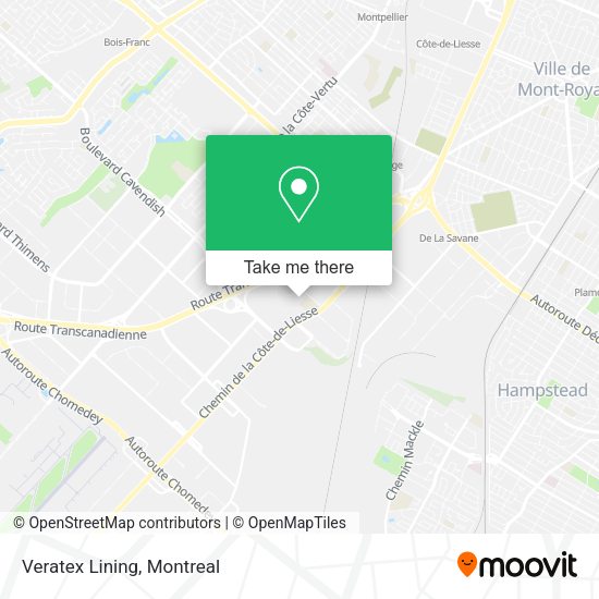 Veratex Lining map