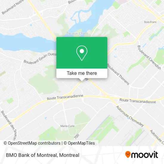 BMO Bank of Montreal map