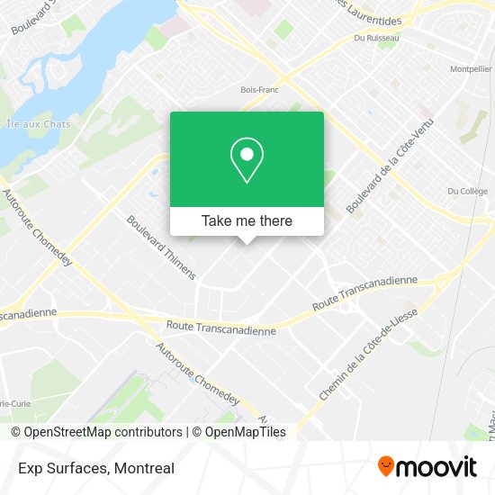 Exp Surfaces map