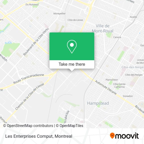 Les Enterprises Comput map