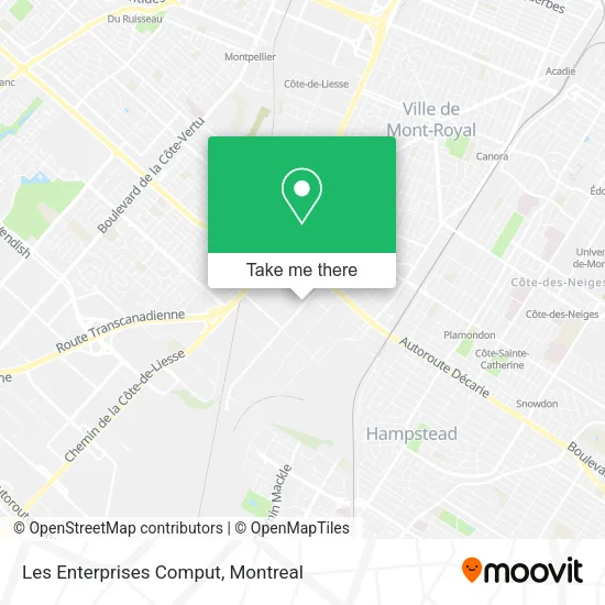 Les Enterprises Comput map