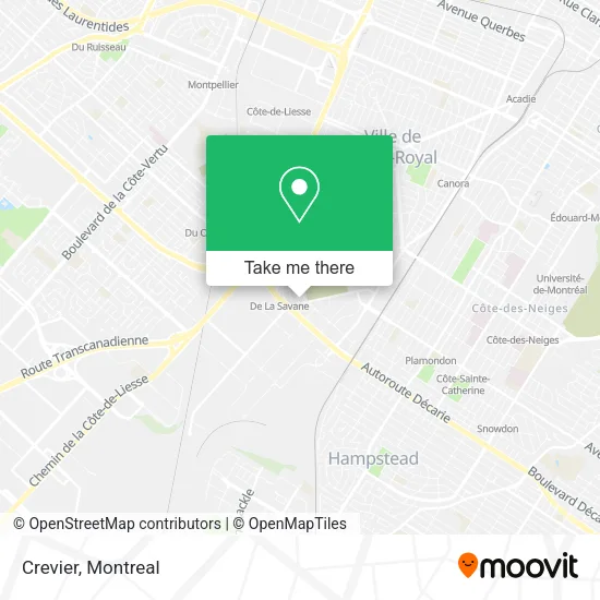 Crevier map