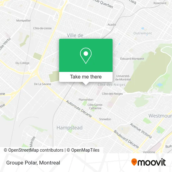 Groupe Polar map