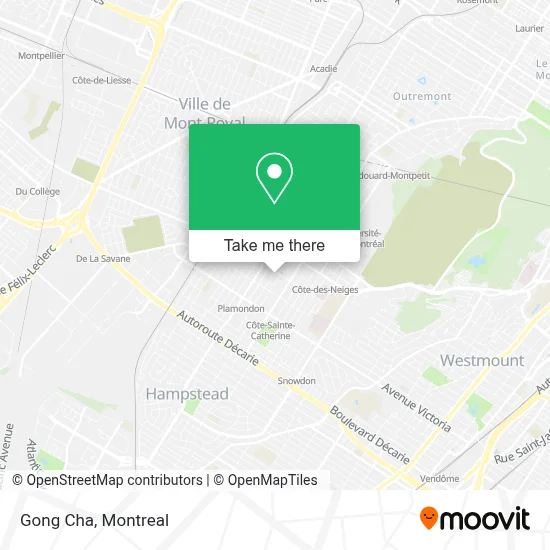 Gong Cha map