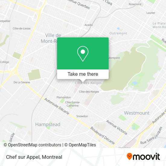 Chef sur Appel map