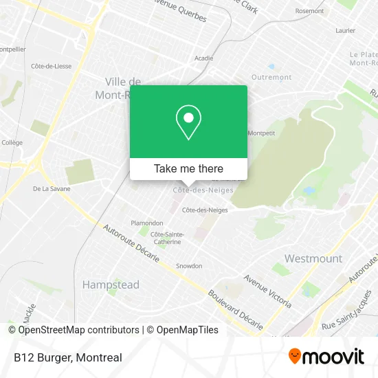 B12 Burger map