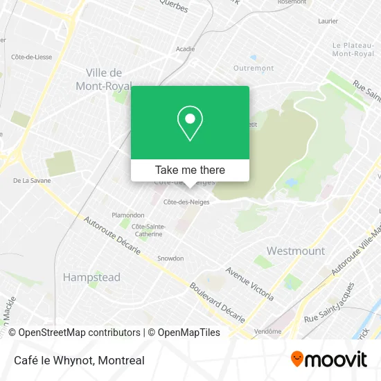 Café le Whynot map