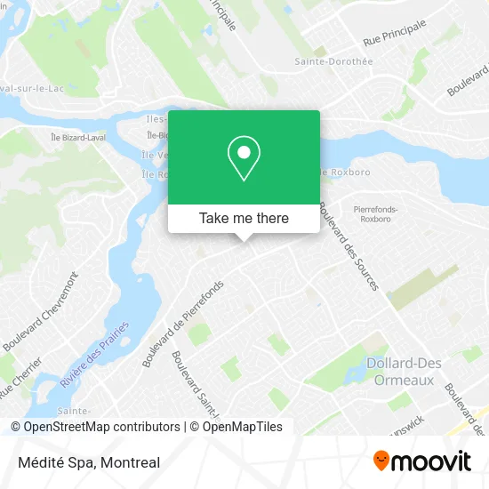 Médité Spa map