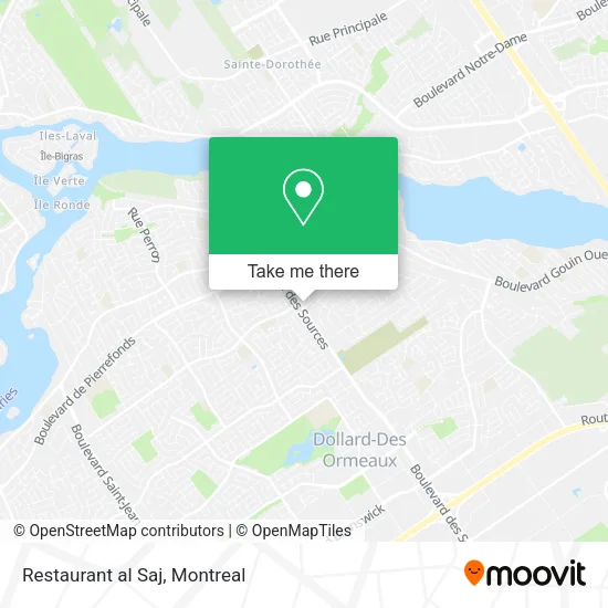 Restaurant al Saj map